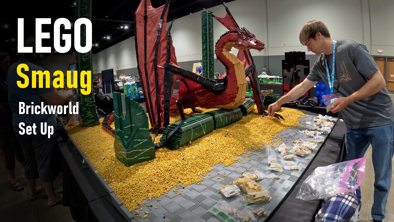 LEGO Smaug Time Lapse at Brickworld Chicago 2026!