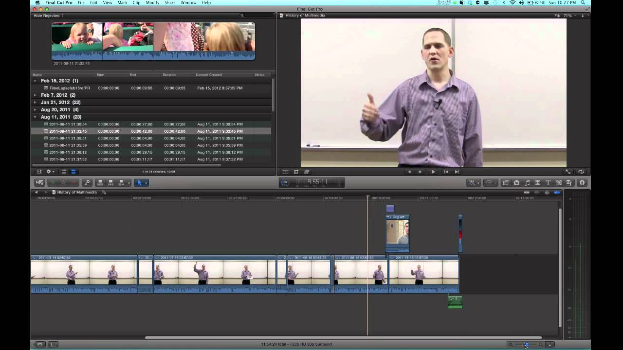 FCP X Tutorial #1 -The Layout - Essentials of Digital Media Comm 2810