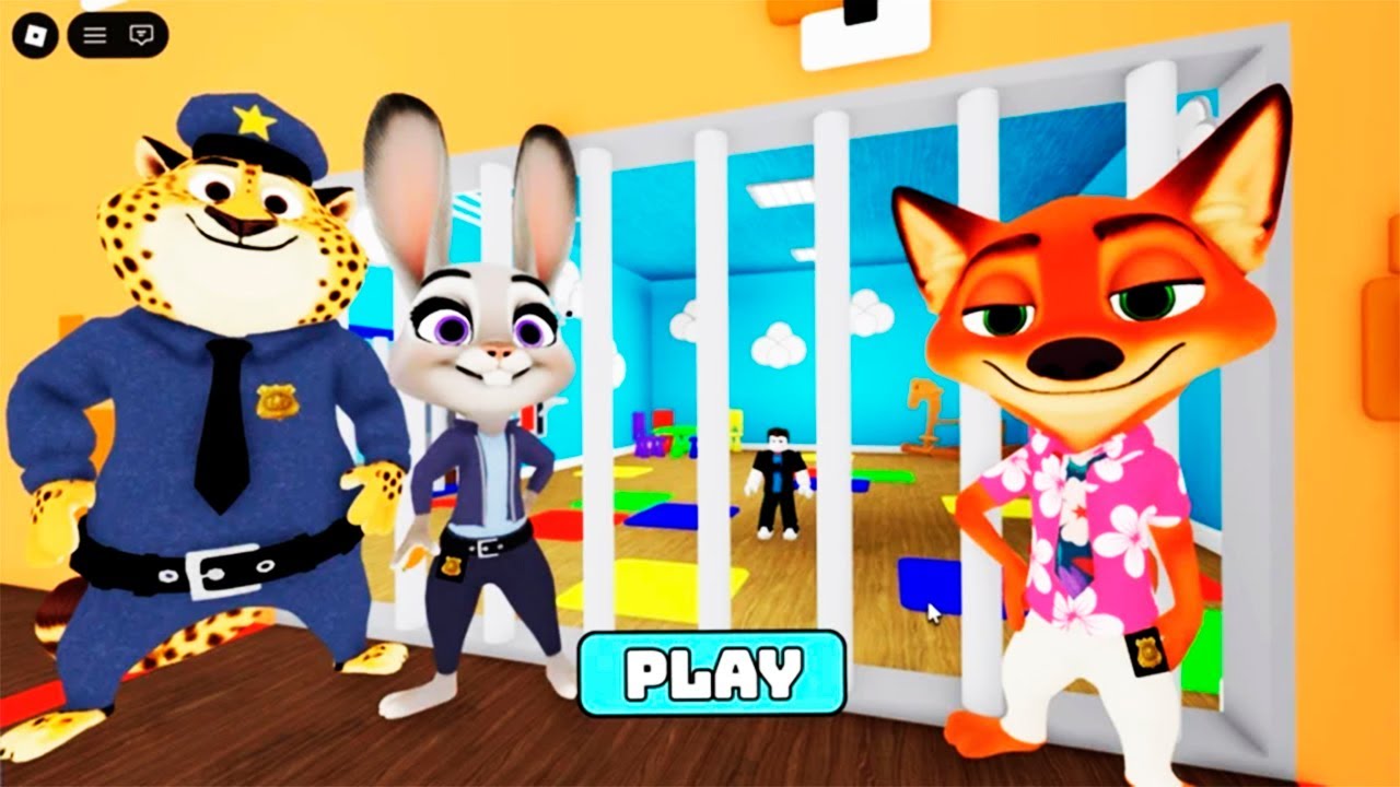 ZOOTOPIA 2 FAMILY POLICE PRISON RUN ESCAPE! roblox! Gameplay Walkthrough No Death 4K