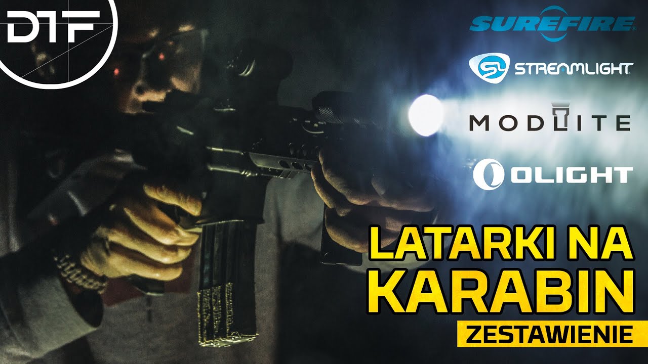 Zestawienie latarek do broni długiej (Surefire, Streamlight, Modlite, Arisaka, Olight, Opsmen)