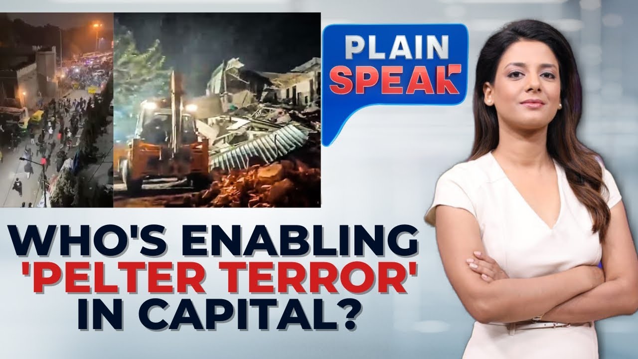 Stone-Pelting, Tear Gas Mark Anti-Encroachment Demolition Near Delhi Mosque | Plain Speak
