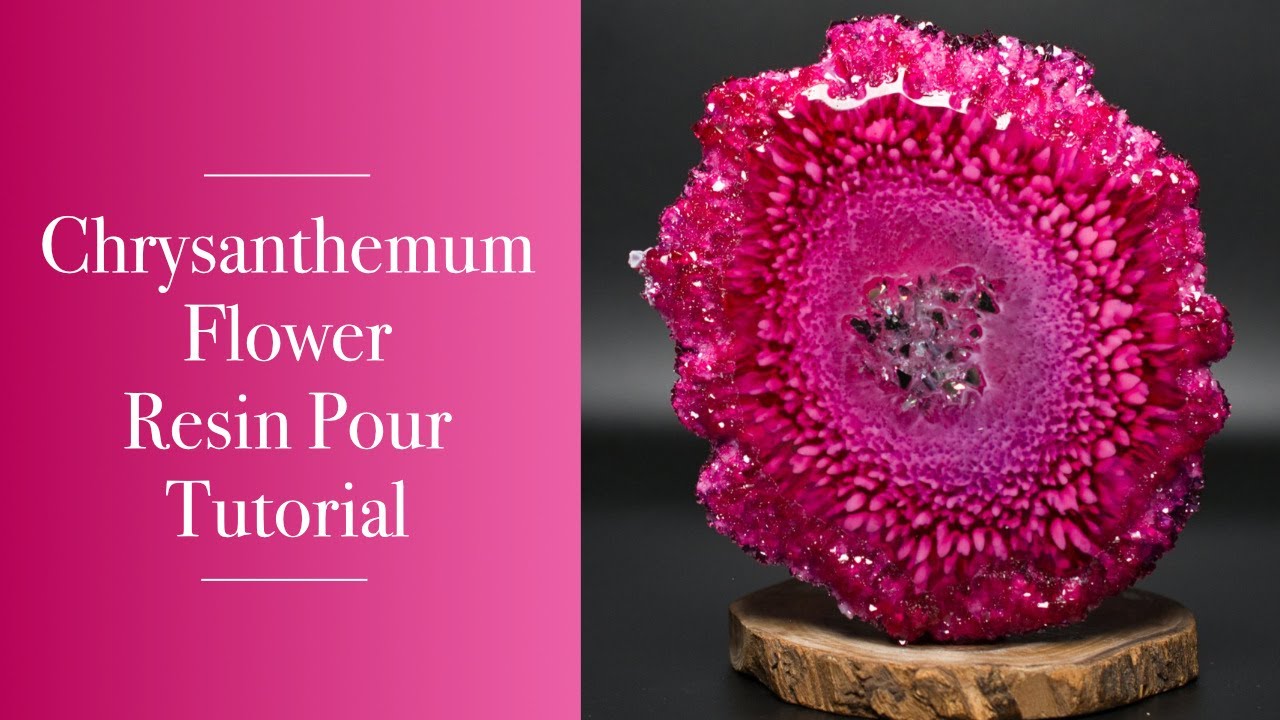 #47 - Chrysanthemum Flower Resin Pour Tutorial | Crystal Resin Art