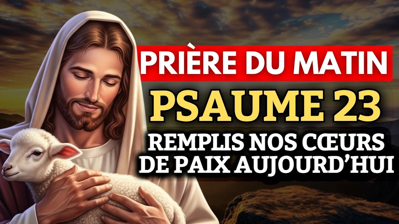 Prière du Matin au Saint-Esprit 🙏 Remplis nos cœurs de paix aujourd’hui | Prière avec le Psaume 23