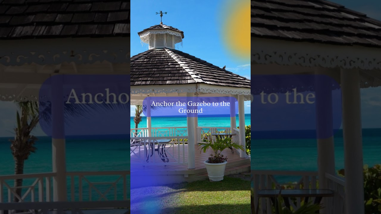 How to Secure A Gazebo from Wind #short #viral #gazebo