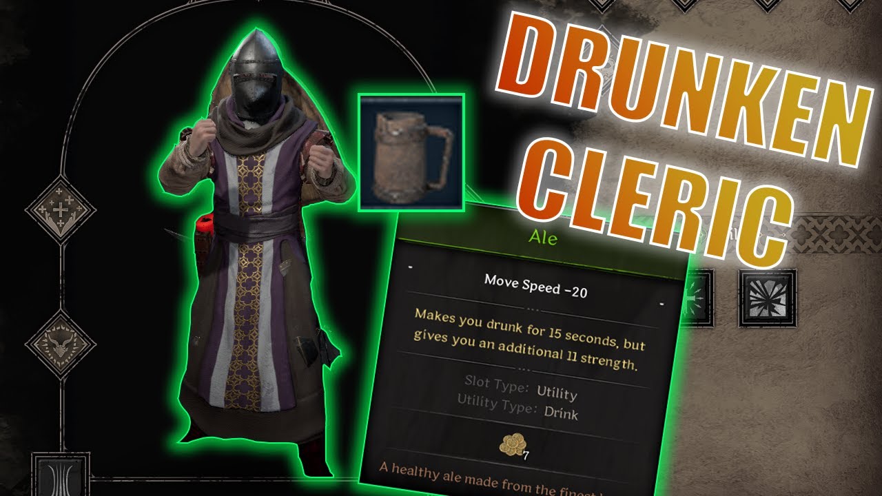 Drunken Cleric Build is Too Good - Solo Goblin Caves Gameplay | Dark and Darker