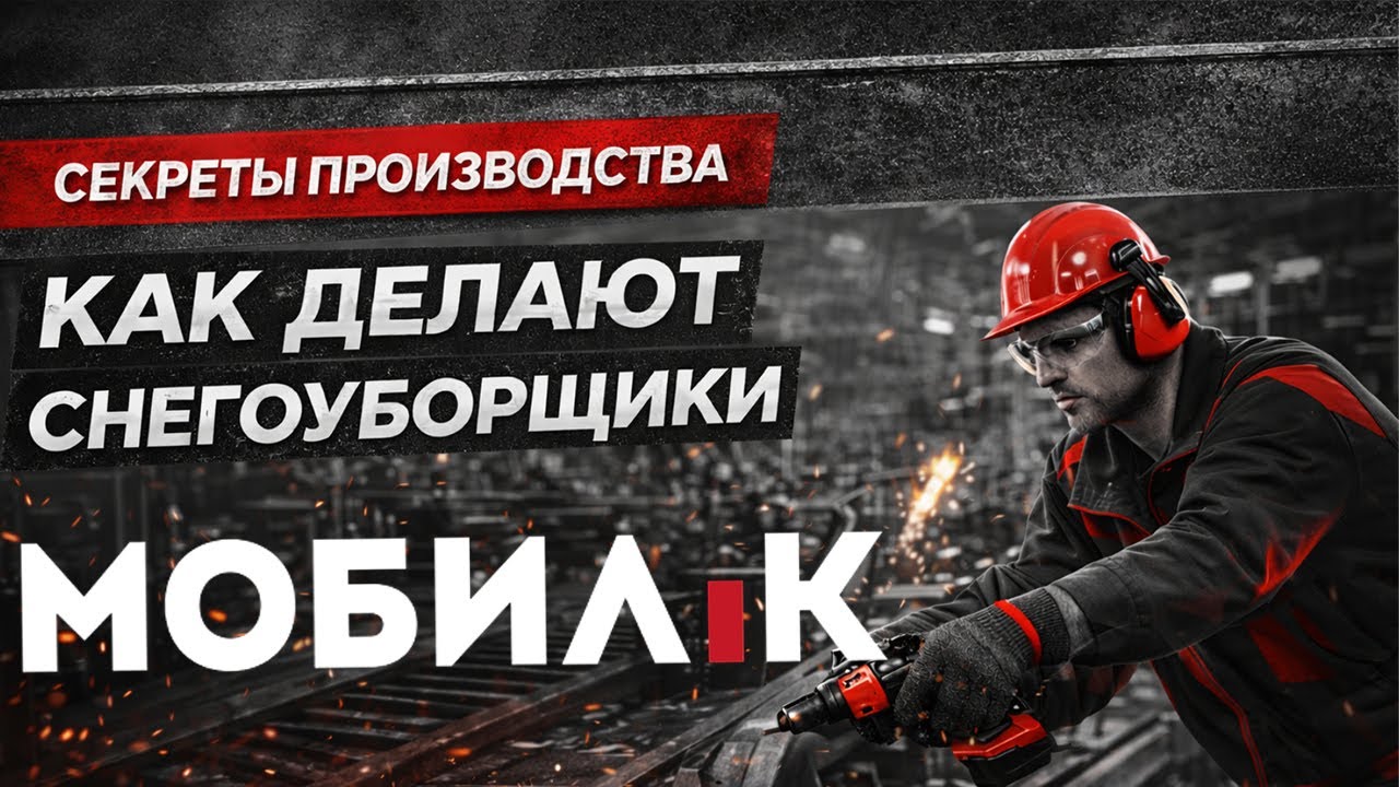 Как в России производят снегоуборщики МОБИЛ К — показываем весь процесс!