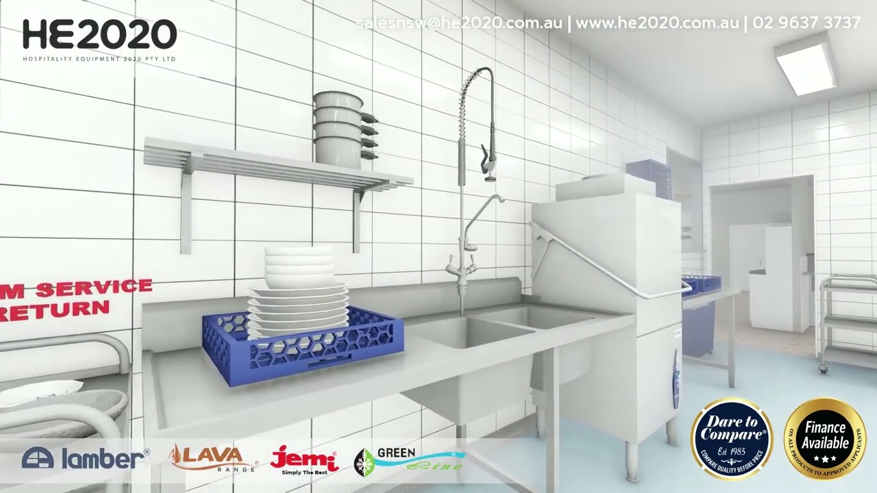 180 Room Hotel Restaurant Kitchen Design and Walkthrough