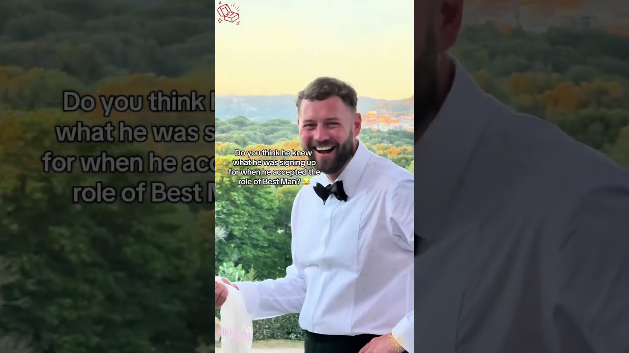 The best man knows his duties. #funny #bestman #fyp #friends #wedding