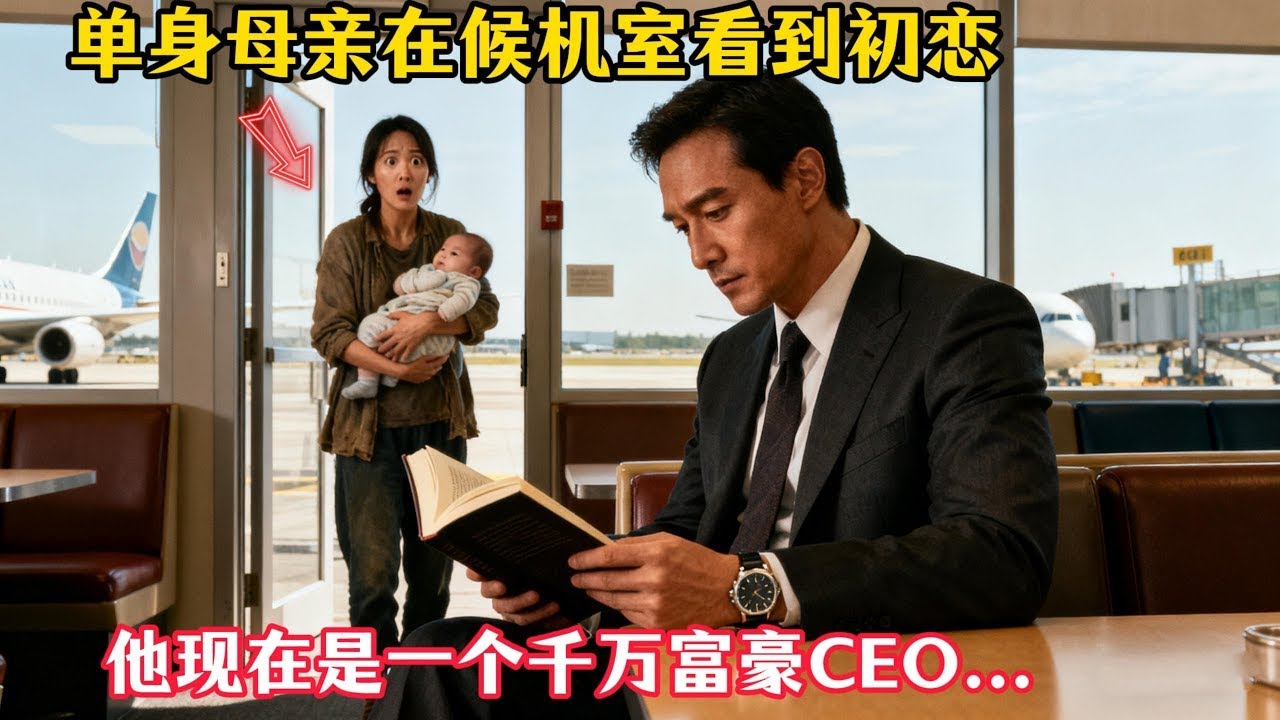 辛苦帶娃的單身母親在機場看到了初戀，但他不知道他現在是一個千萬富豪CEO      #故事頻道 #故事分享 #百味故事馆