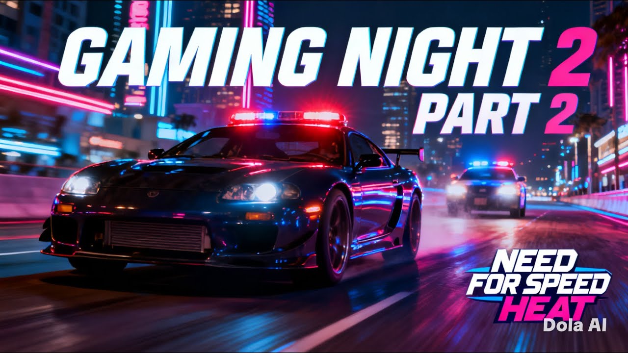 Gaming Night Part 2 || Untung Lincah Saat Dikejar Polisi || Need For Speed Heat