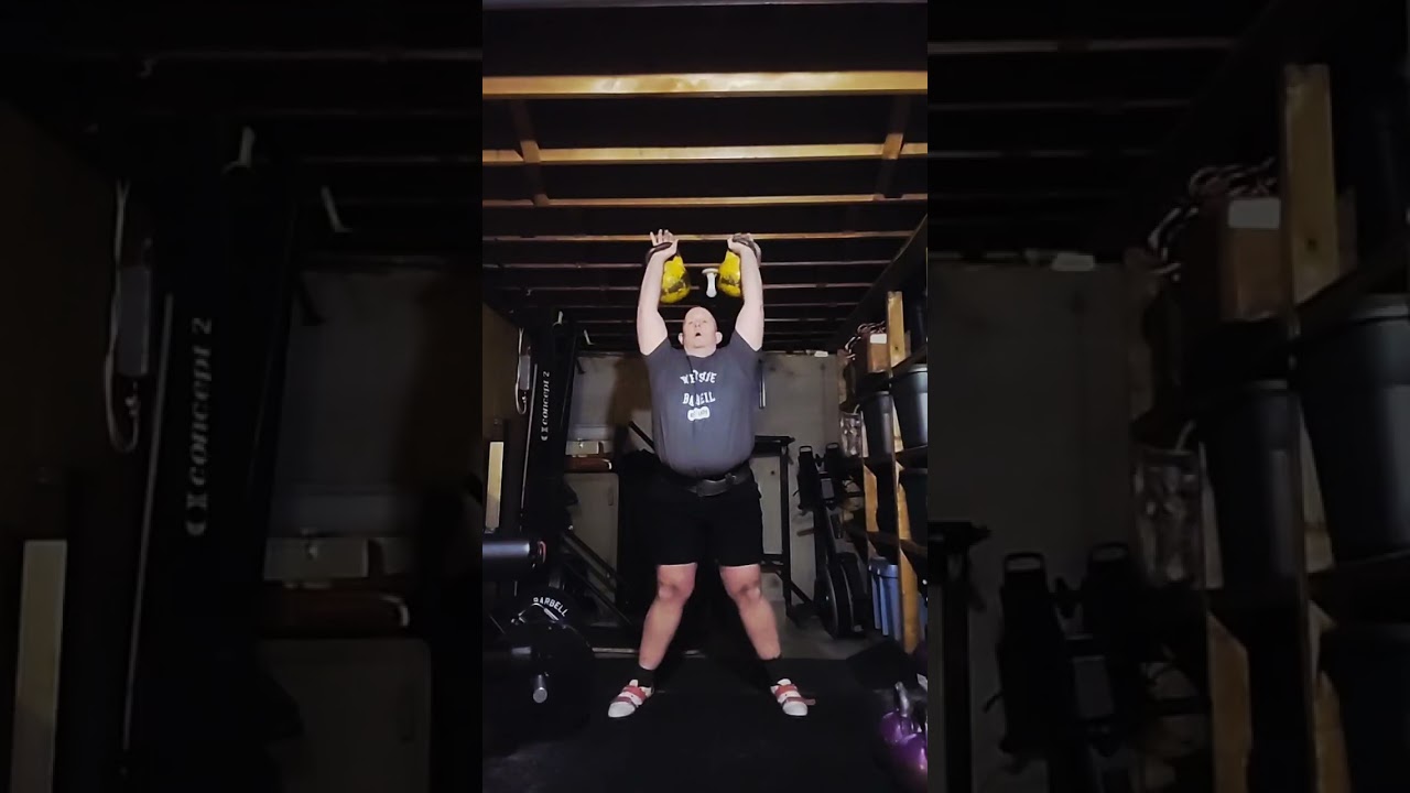 2x16kg Kettlebell Long cycle 7 min 70 reps 