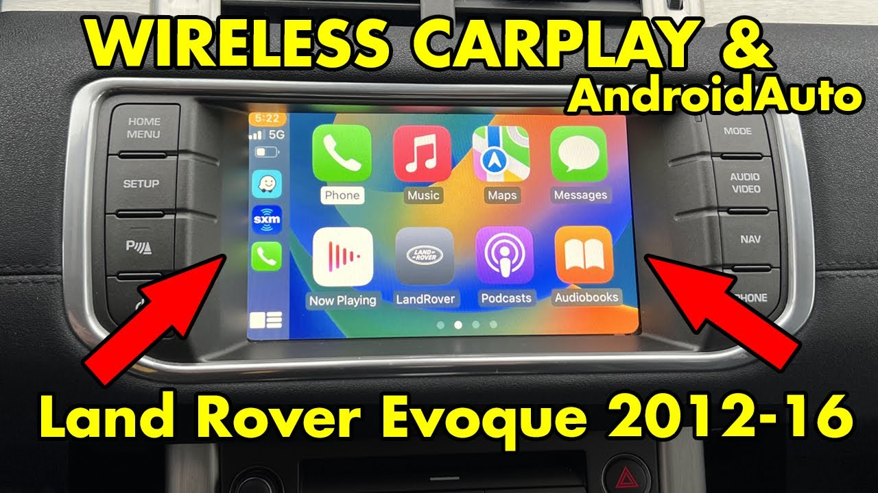 Wireless CarPlay and AndroidAuto in Land Rover Evoque 2012 2013 2014 2015 2016 Bosch Stereo