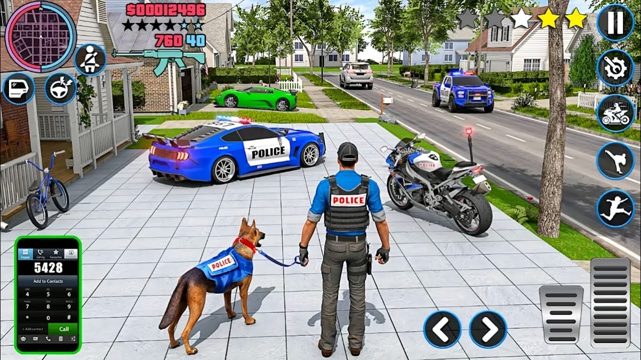 Police Car Chase Simulator 3D Game - Real Cop Car Driving Simulator 2025 - Android Gameplay