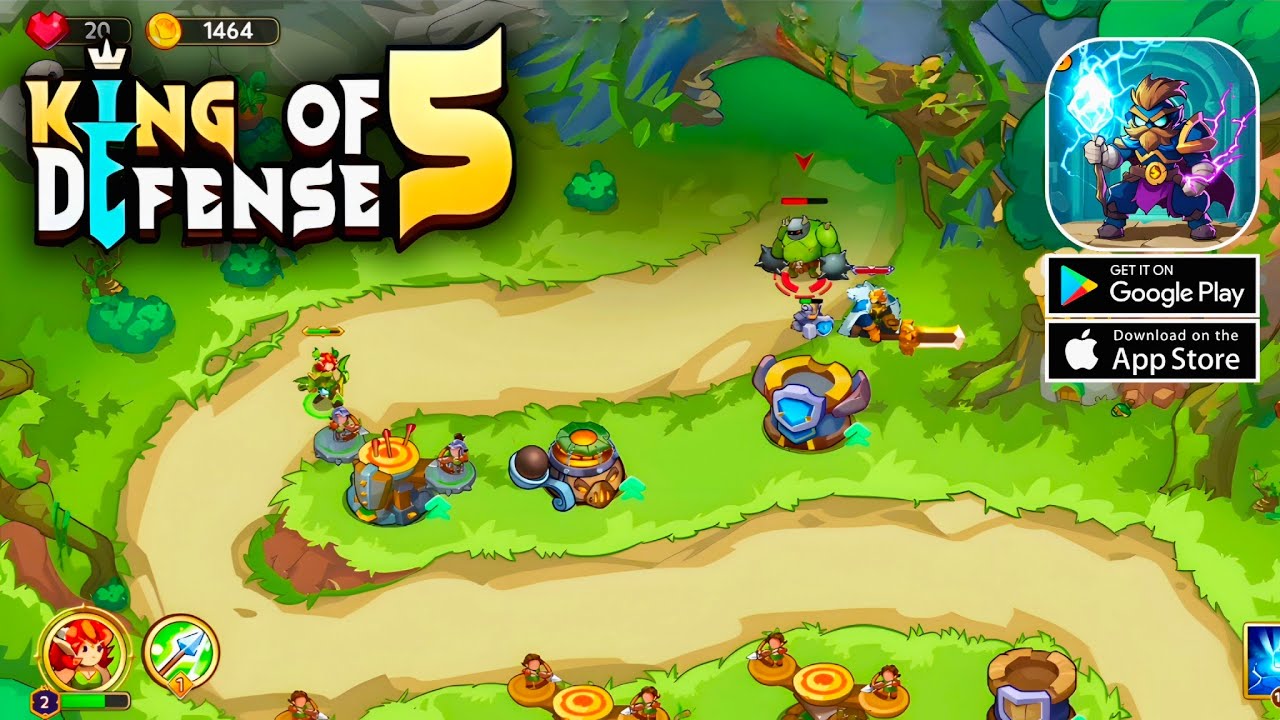 King Of Defence 5: TD Games (New Update) Gameplay Android & iOS!