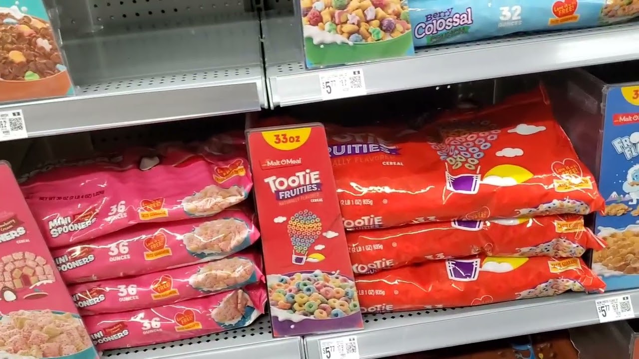 WOW! ASMR! BREAKFAST TREATS: CEREALS AISLE NEW @Walmart #amazing #asmr #walmart #deal 