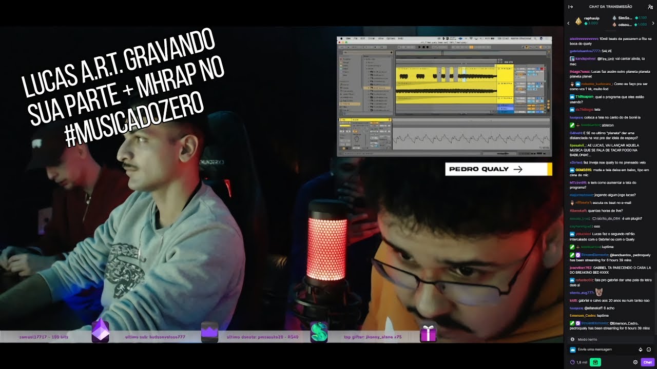 LUCAS A.R.T. GRAVANDO SUA PARTE + MHRAP NO #MUSICADOZERO