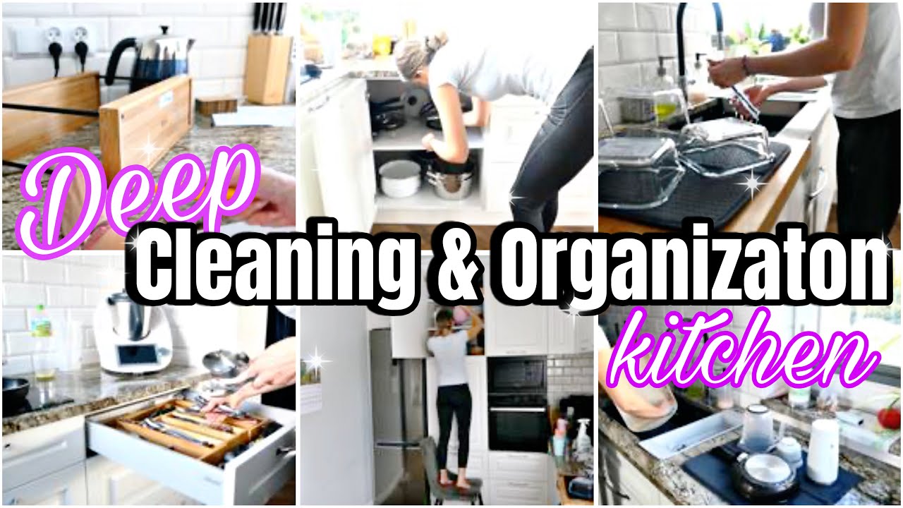DEEP CLEANING & ORGANIZATION KITCHEN | CLEAN WITH ME | SPRZĄTANIE SZAFEK KUCHENNYCH