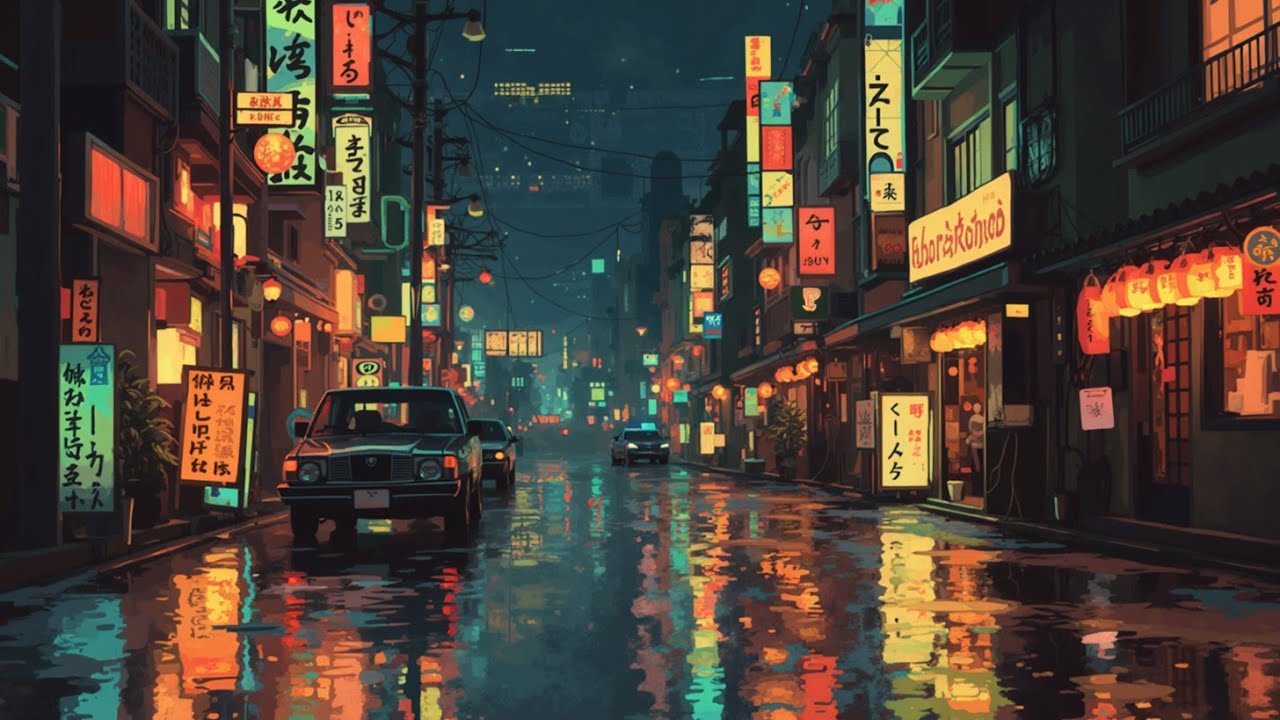 Мягкий Дождь и Неоновые Мечты для Фокуса и Расслабления ☔