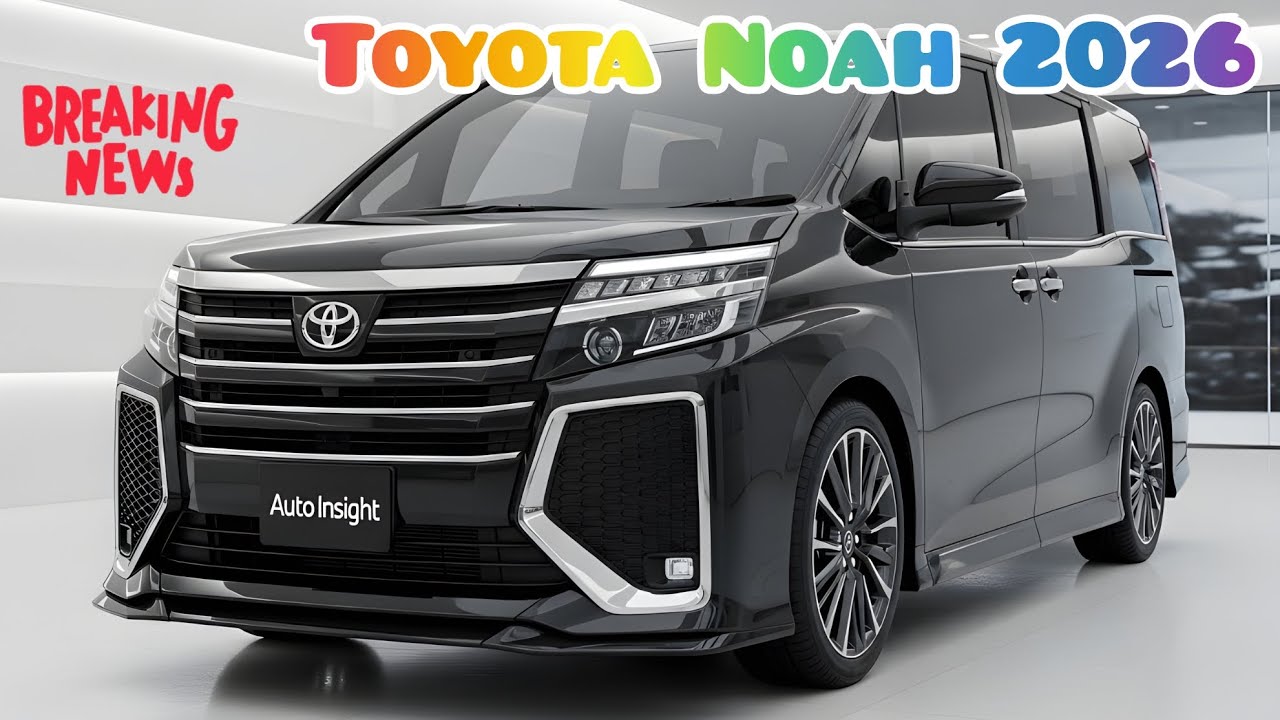 2026 Toyota Noah Black Officially Unveiled –Next Generation Luxury Family MPV with Stunning Interior
