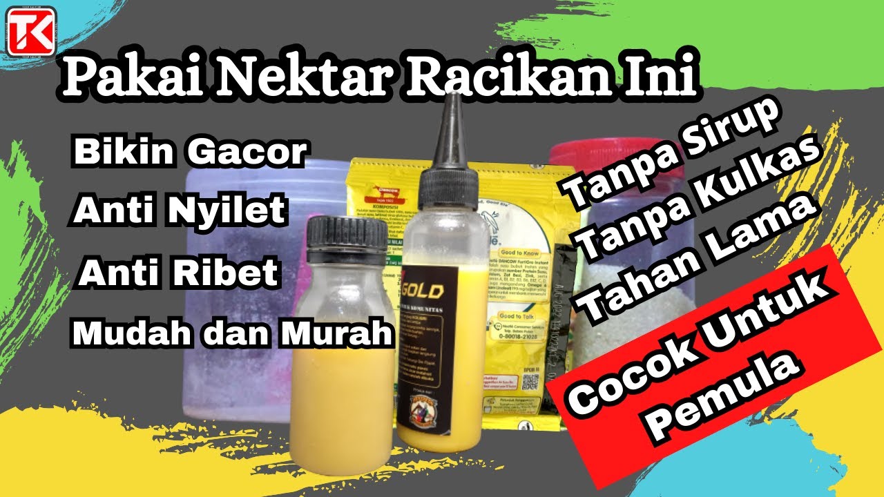 Membuat Racikan Nektar Kolibri Terbaru || Membuat Kolibri Apapun Pasti Cepat Gacor dan Sehat