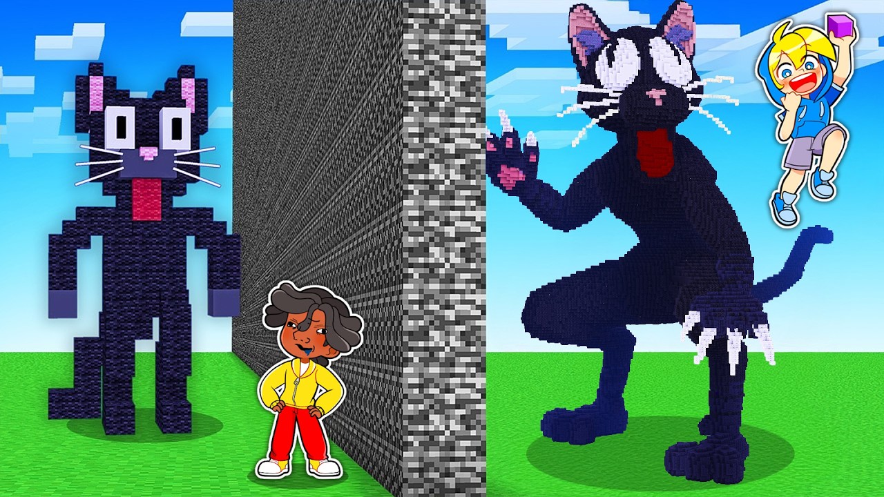 Ho BARATO con il MOSTRO GATTO di 99 NOTTI Nella BUILD BATTLE su Minecraft!