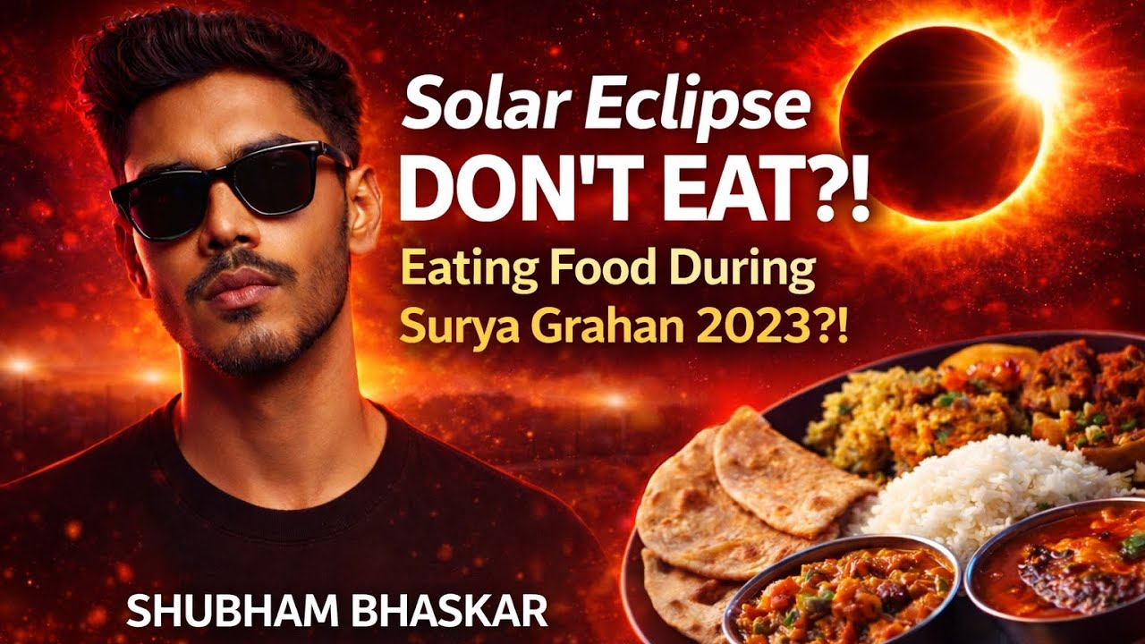 Mystery of Solar Eclipse | Eating Food during Surya Grahan 2023 shubham Bhaskar