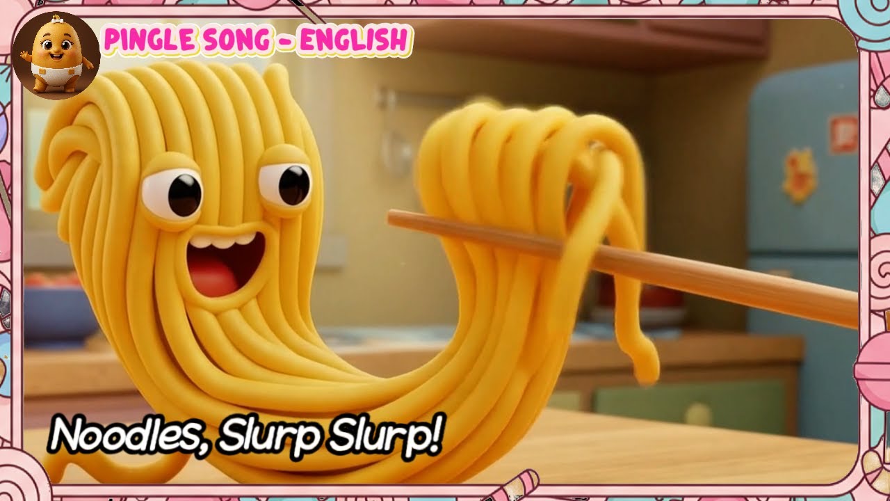 Food Song: Noodle Sluuurp! Slide & Twirl (Ages 3–6) 🍜