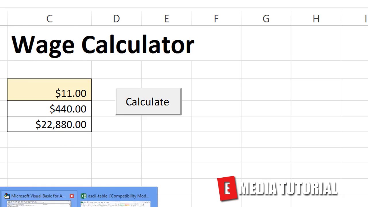 Microsoft Excel Visual Basic for Aplications  VBA  Tutorial 25    Keydown Event  ✓ E Media TUTORIAL