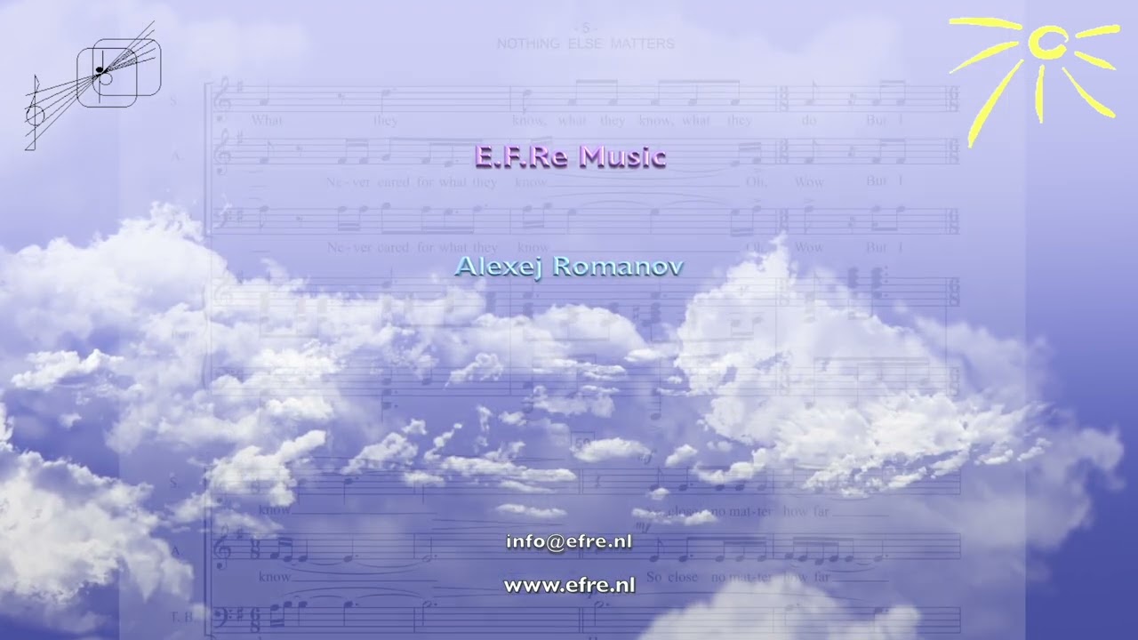 Nothing Else Matters (Metallica) SAB + Piano Arr. A. Romanov