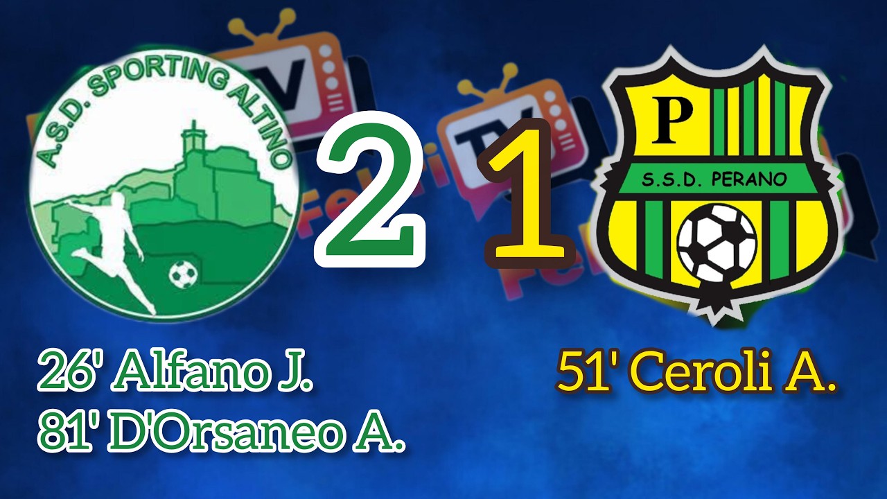 Calcio dilettantistico, nel derby del Sangro-Aventino esulta lo SPORTING ALTINO che batte PERANO 2-1