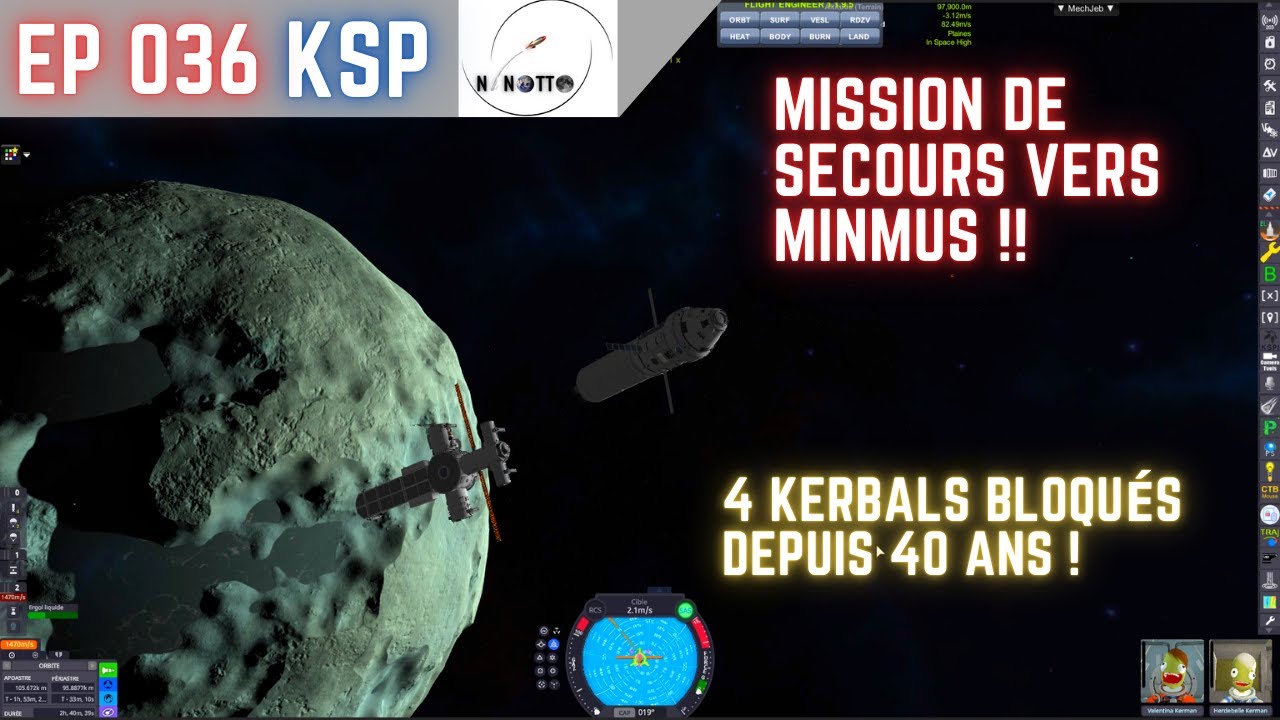 Mission de secours vers Minmus !! - KSP Moddé Ep 036