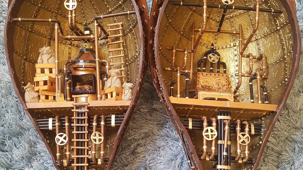 My most ambitious craft project. Steampunk Hot-air balloon