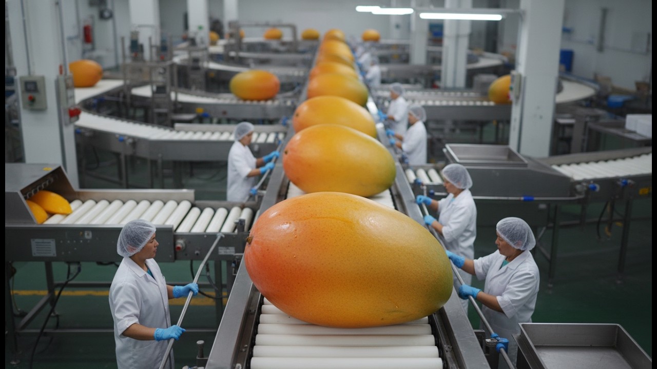 Inside a Modern Dried Mango Factory: From Farm Harvest to Dehydrated Delicacy | Full Process
