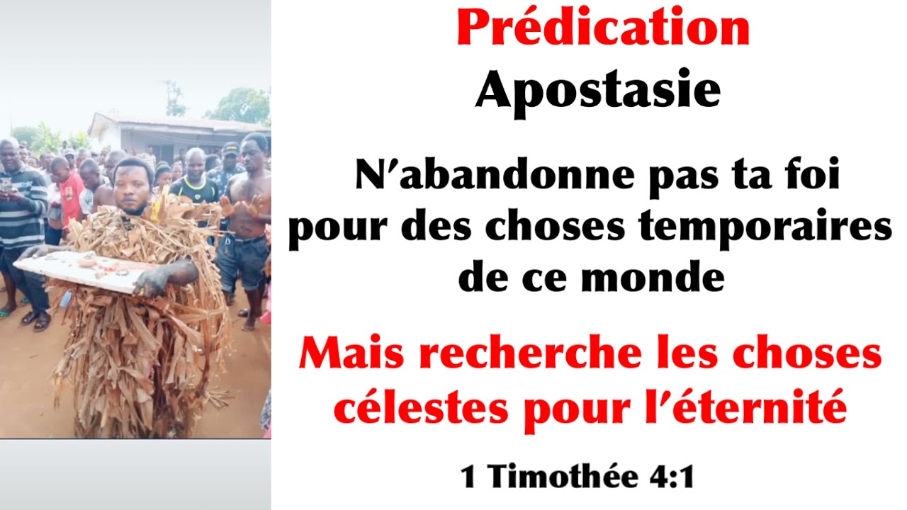 Fr Armando – Prédication sur l’abandon de la foi – L’apostasie