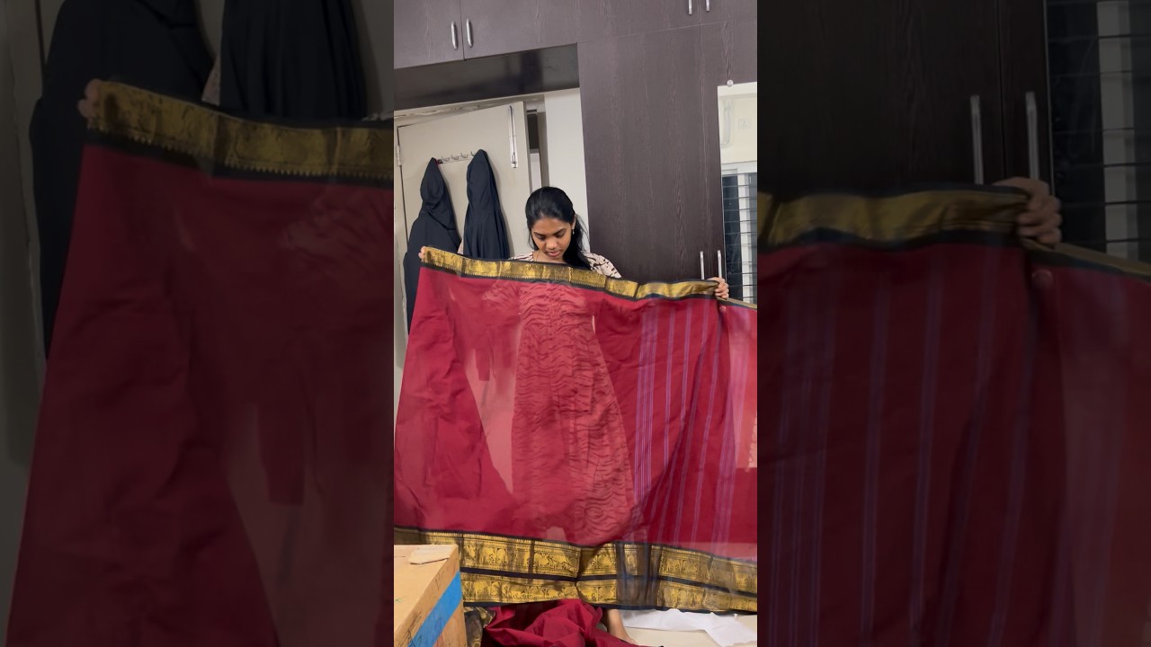 Blouse ఎలా ఉంది 🥰halfsarees ga inka  bhaguntadi trending Saree blouse design #blousedesign