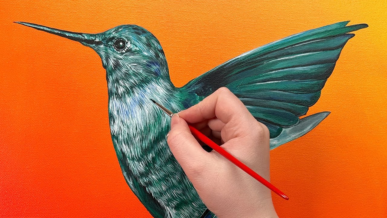 Realistischen Vogel malen (Schritt für Schritt) 👩‍🎨