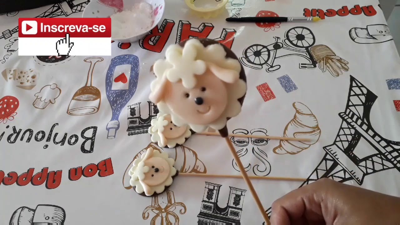 PIRULITOS DE CHOCOLATE NO TEMA FAZENDINHA -2 MODELOS