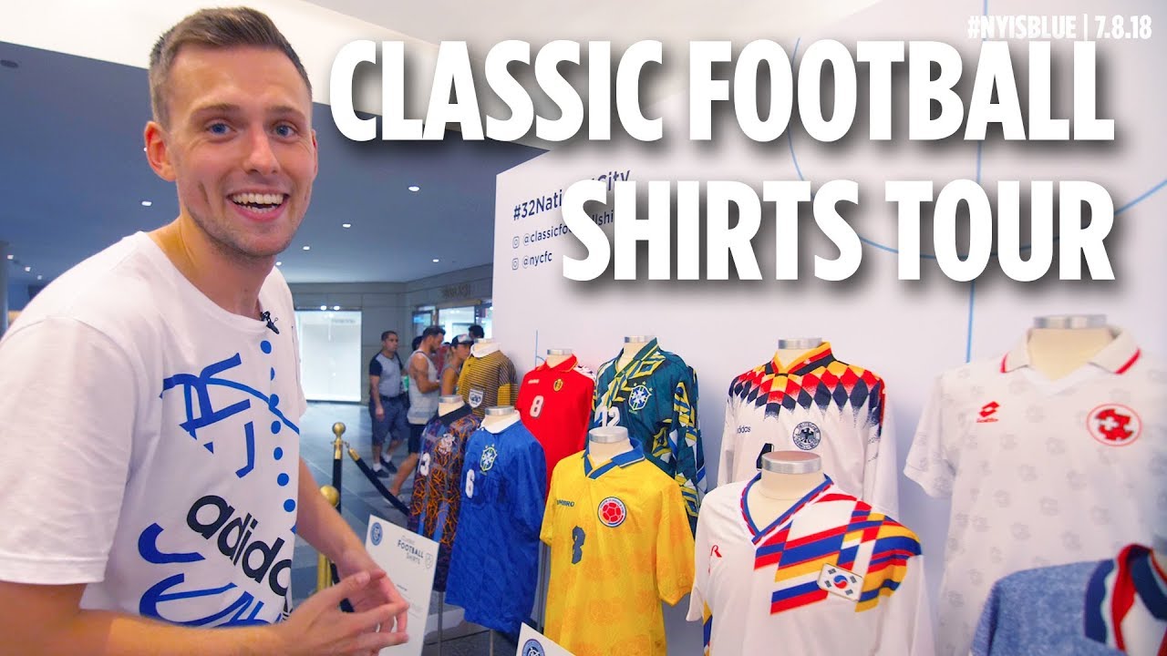 NYCFC x Classic Football Shirts at Rockefeller Center | #32Nations1City