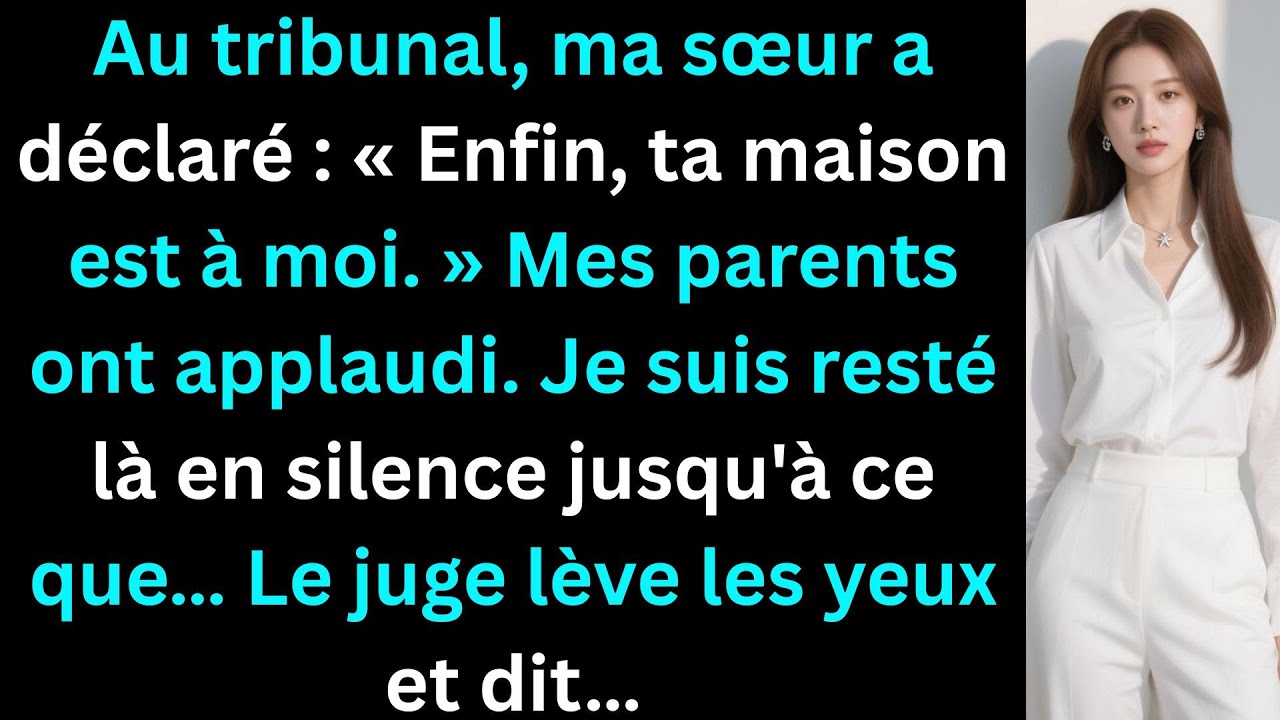 « Au tribunal, ma sœur a fièrement déclaré : ‘Enfin, ta maison est désormais entièrement à moi !