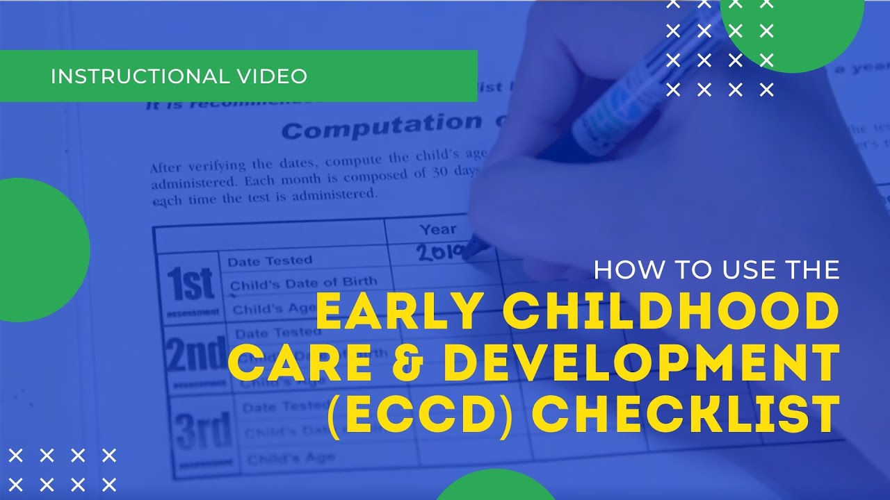 How to use the ECCD Checklist