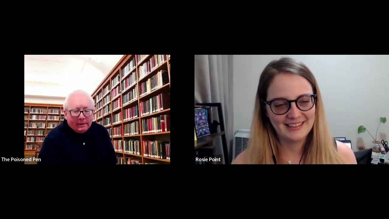 Rosie A Point discusses Murder Among the Stacks and Murder by Muffin.