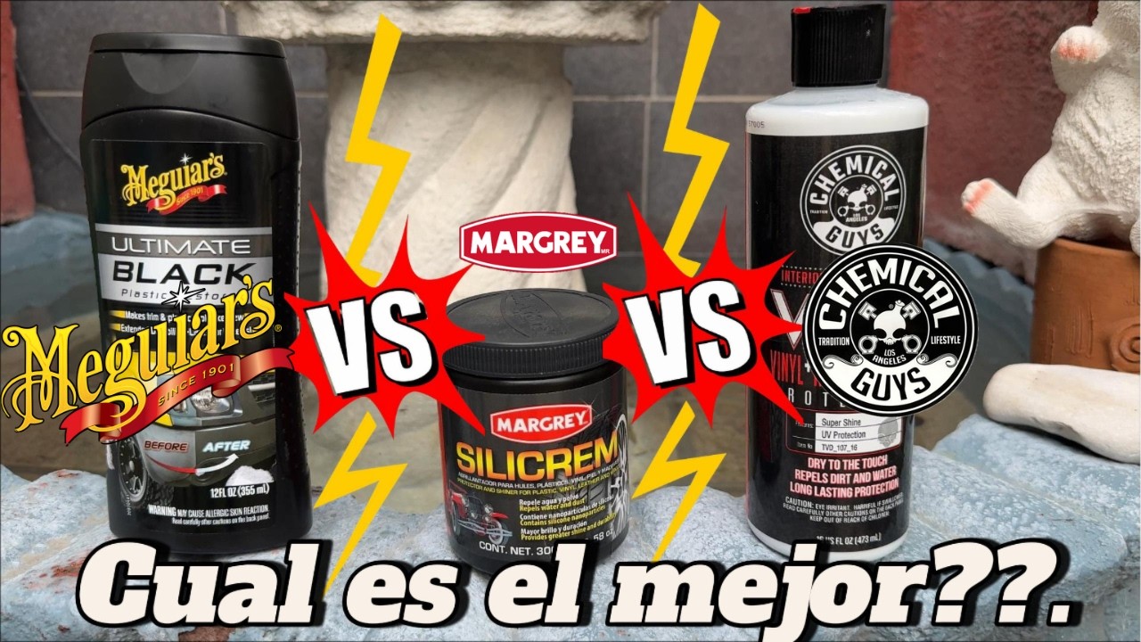 Revive tus plásticos de auto: Meguiar’s Ultimate Black vs VRP vs Silicream