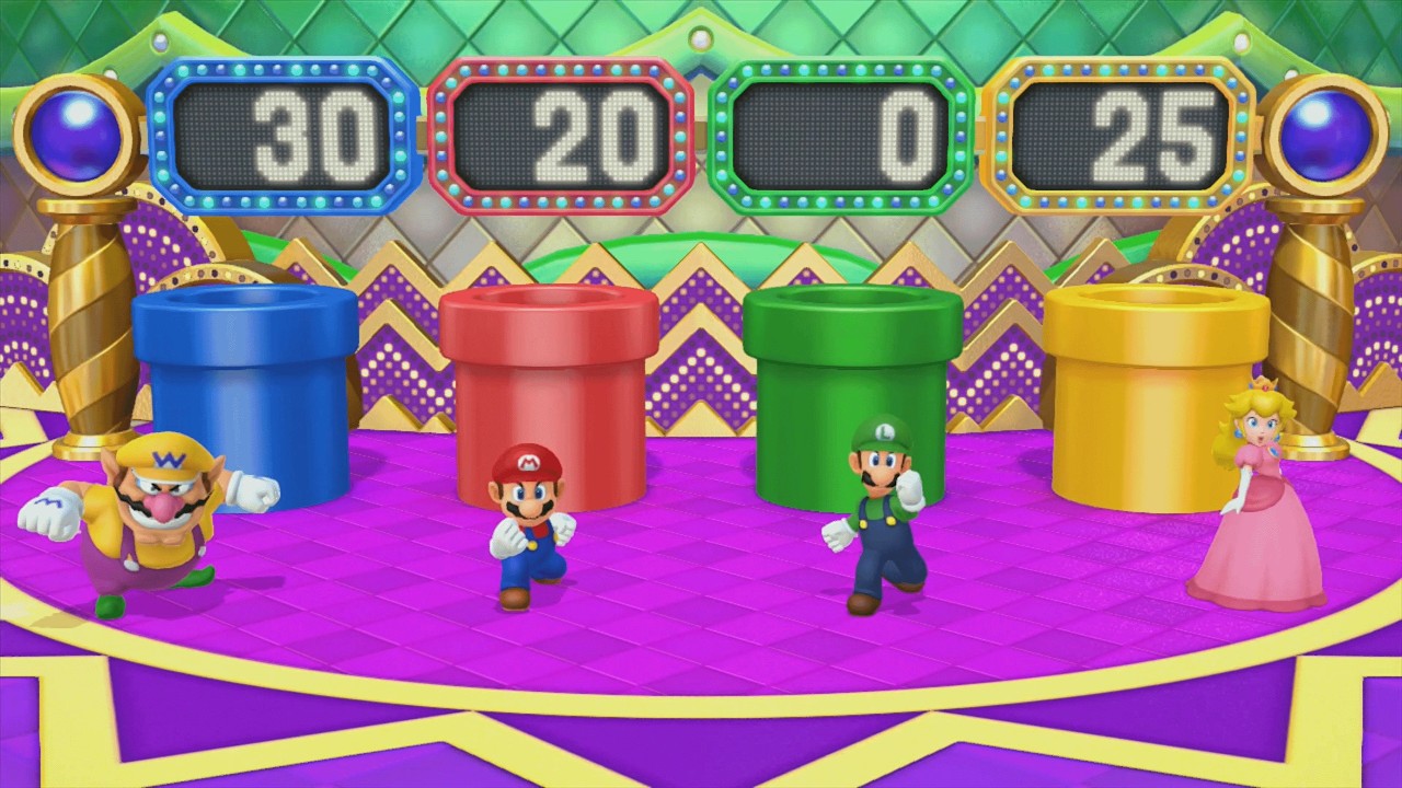 Mario Party 10 - Wario vs Mario vs Luigi vs Peach - Coin Challenge