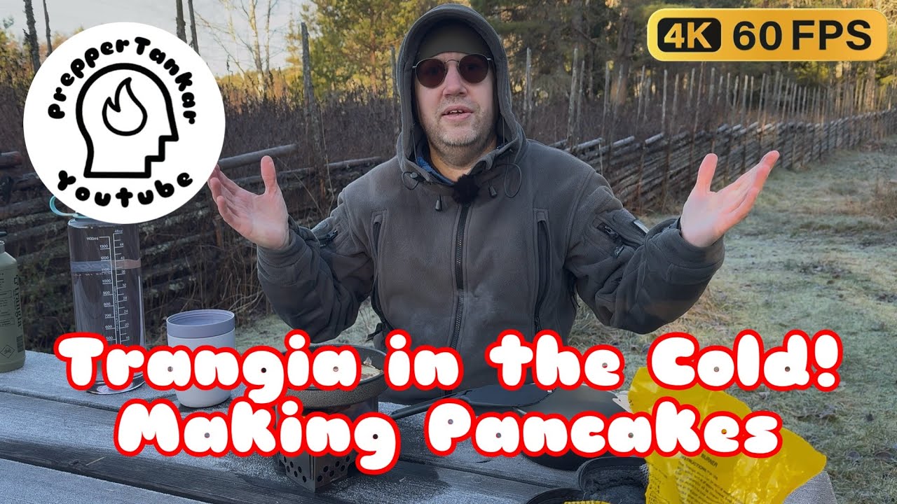 Cold Weather Cooking: Making Pancakes on Trangia Mini & Triangle Alcohol Stove!