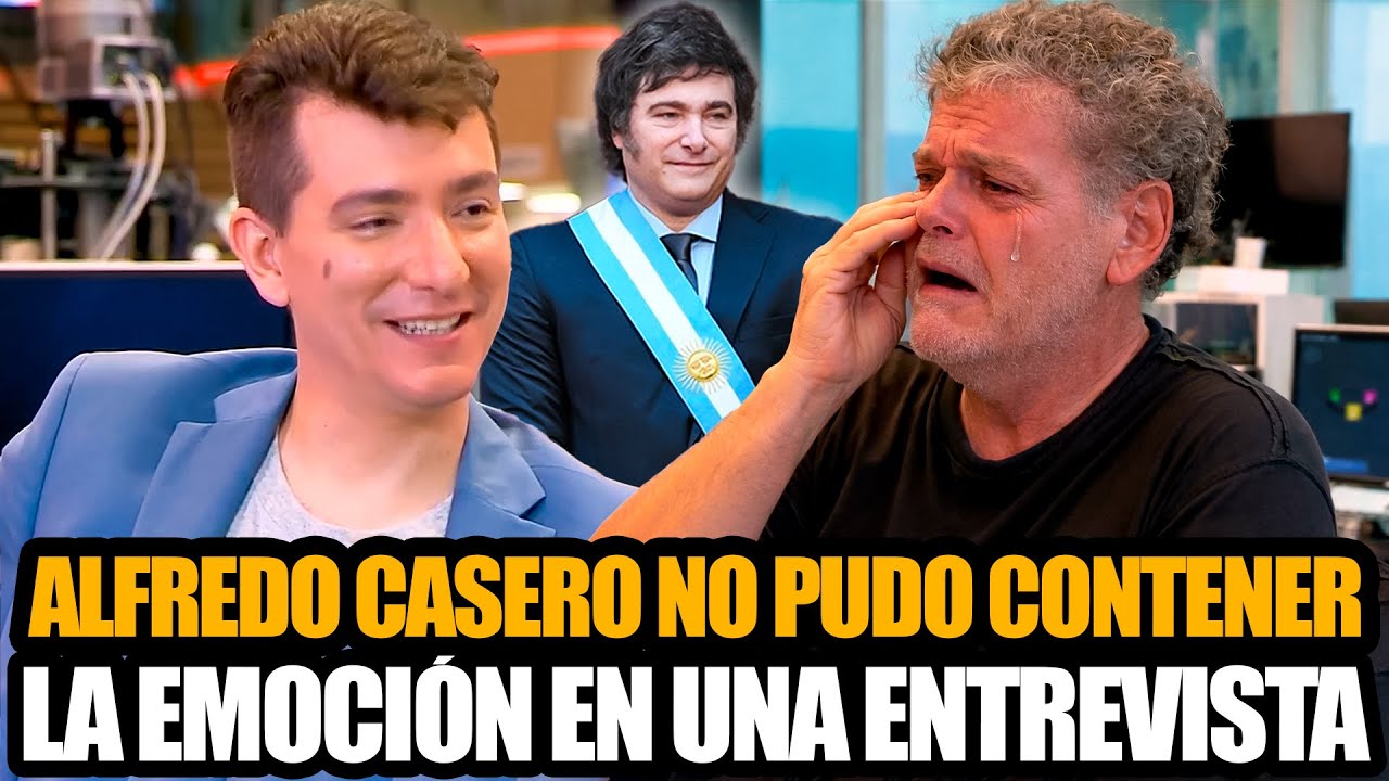 ALFREDO CASERO NO PUDO CONTENER LA EMOCIÓN EN UNA ENTREVISTA CON TARICO