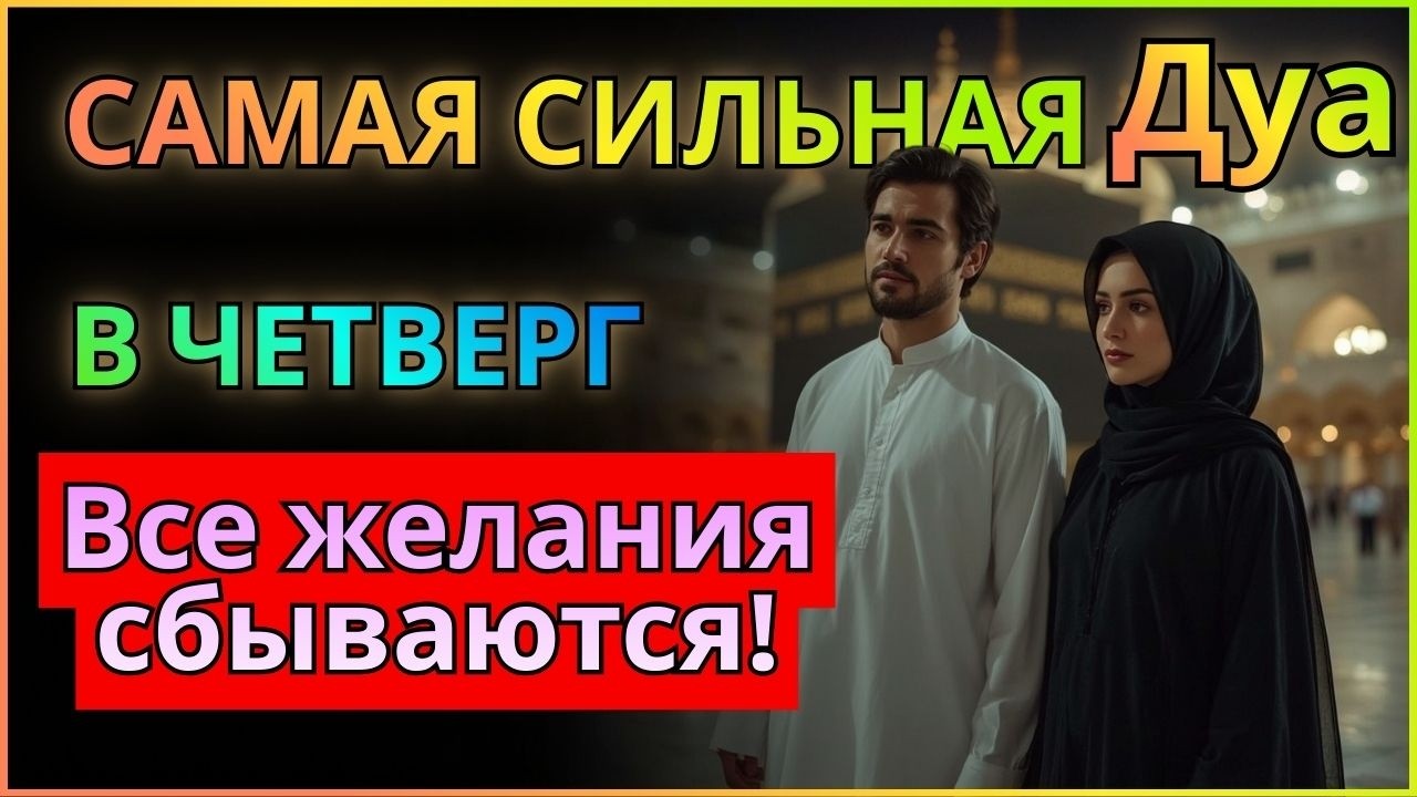 САМАЯ СИЛЬНАЯ ДУА В ЧЕТВЕРГ! РИЗК, БОГАТСТВО, УСПЕХ, СЧАСТЬЕ!