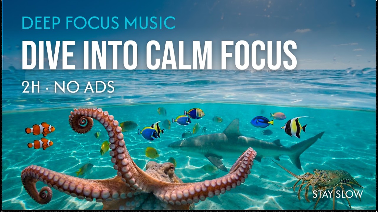 You Are Floating in the Ocean 🌊 Deep Focus Music | 2H No Ads