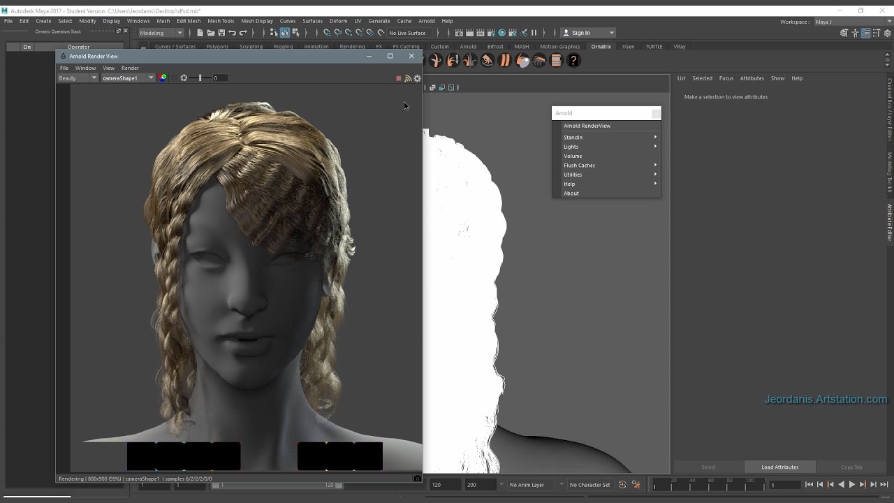 Ornatrix For Maya - Hair From polygons. Español (Eng Subtitles)