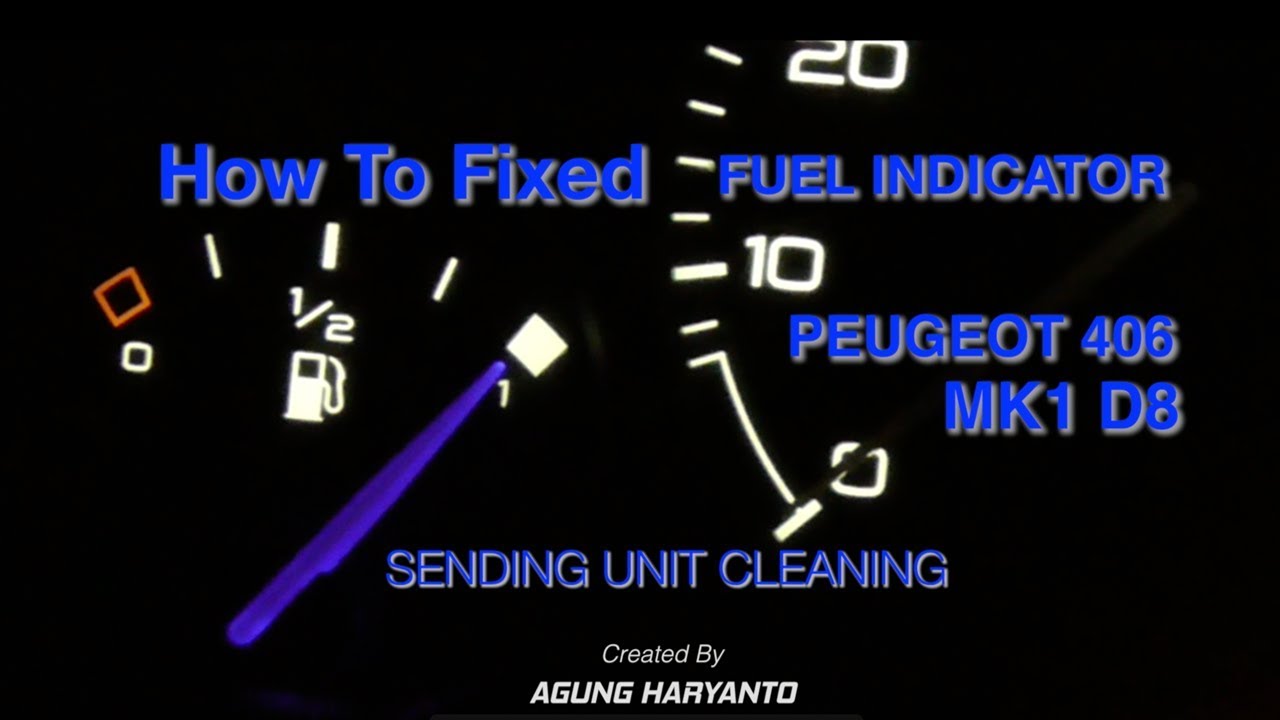 How To Fixed Fuel Indicator Intermittent Error - Sending Unit Cleaning - PEUGEOT 406 MK1 D8
