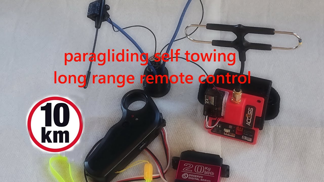 long range remote control for 0-5v throttle DIY paragliding self towing winch